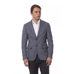 Verri Blue Polyester Men's Blazer